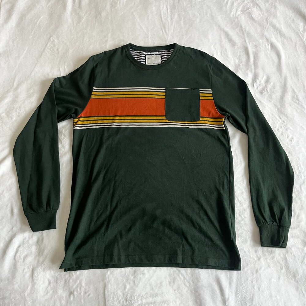 Denim & Flower Men's Long Sleeve Shirt Size Medium